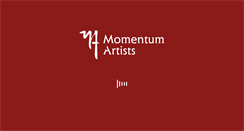 Desktop Screenshot of momentumartists.com