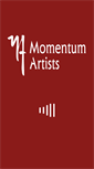 Mobile Screenshot of momentumartists.com